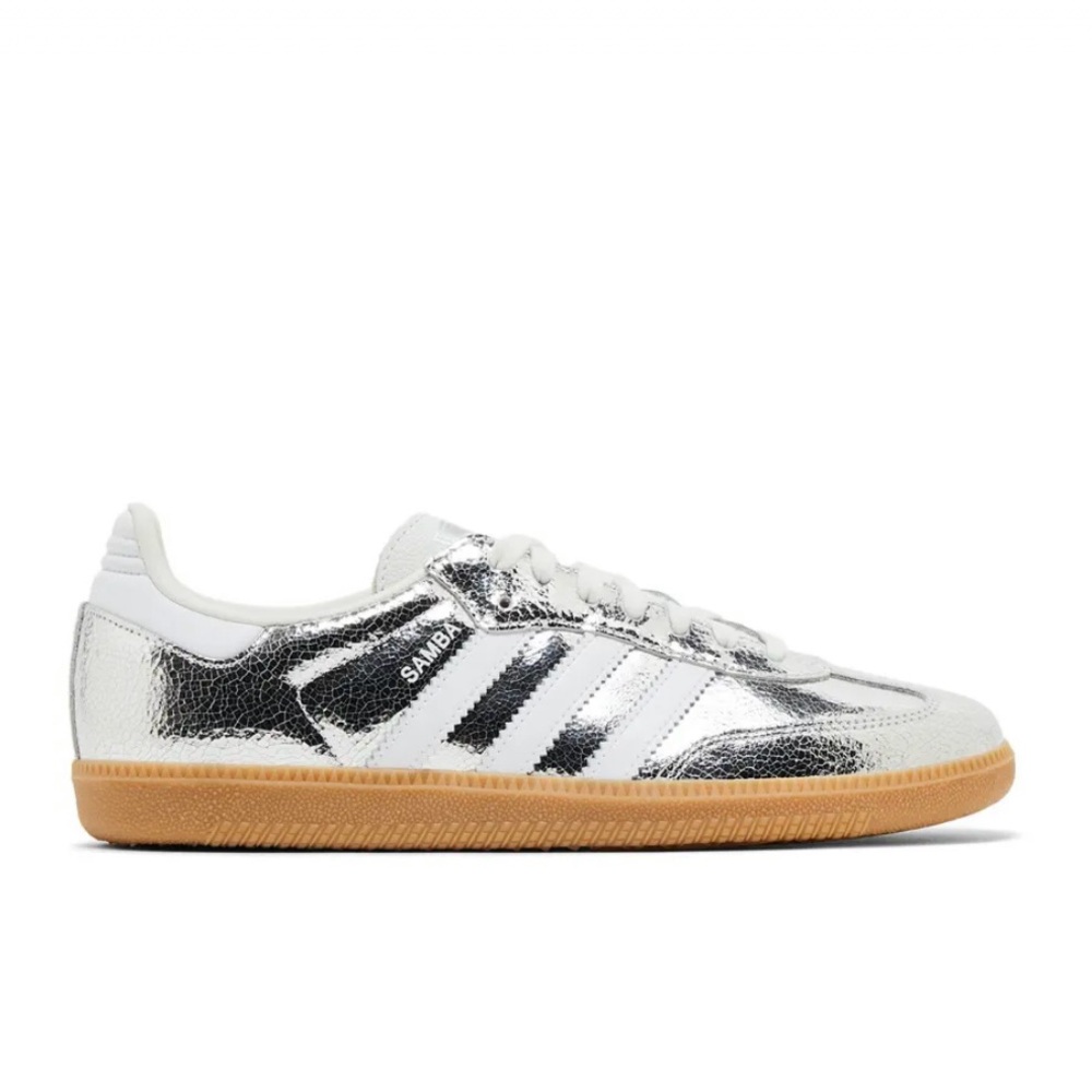 Adidas Samba OG Silver Metallic Sneaker Womens 8